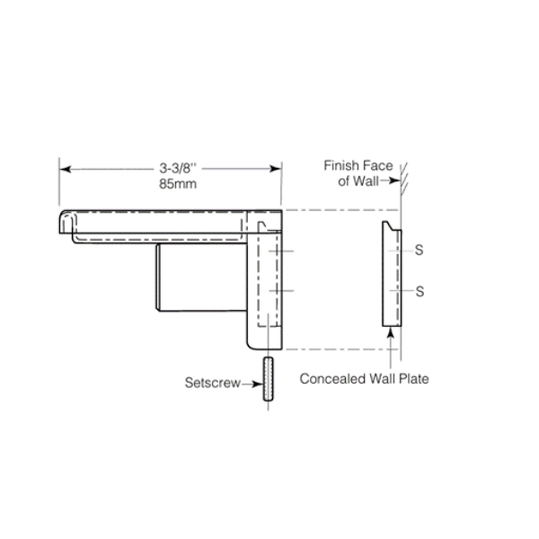 Surface Mount Soap Dish