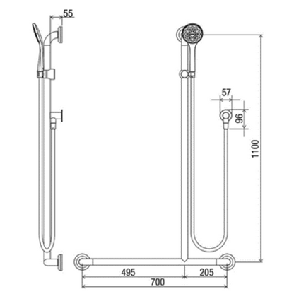 CLAM® Flange Shower Kit 16
