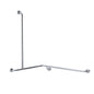 Clam Flange Corner Shower Grab Rail 760mm x 1000mm x 1100mm