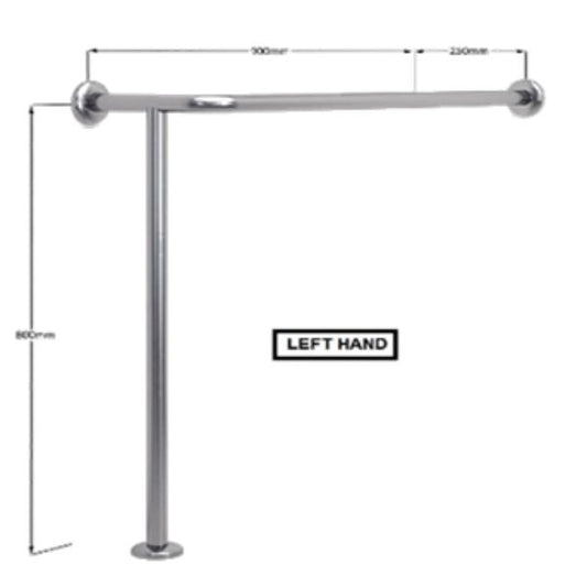 Clam Glange BT21 Bath Assist Grab Rail with Floor Support