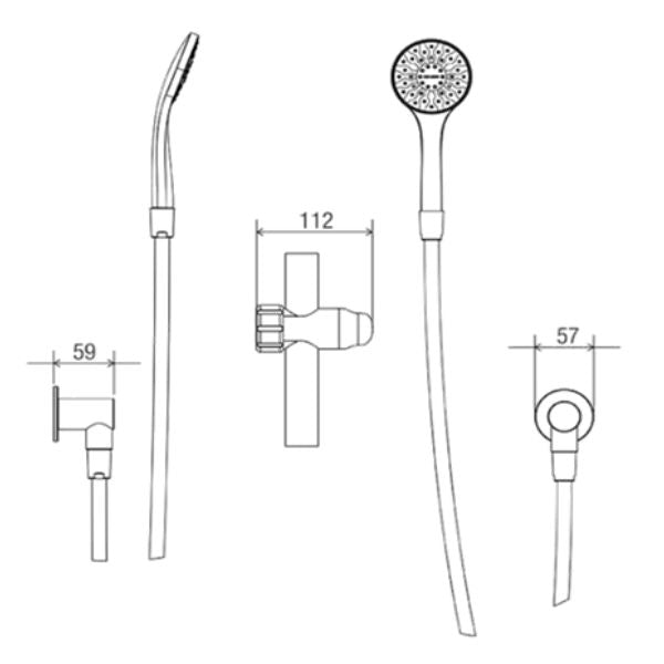 Glide Slide Shower Kit 6