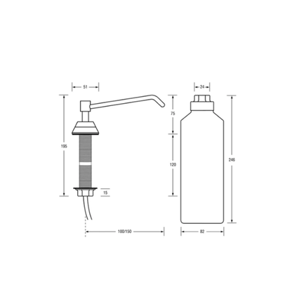 Basin/Vanity Soap Dispenser