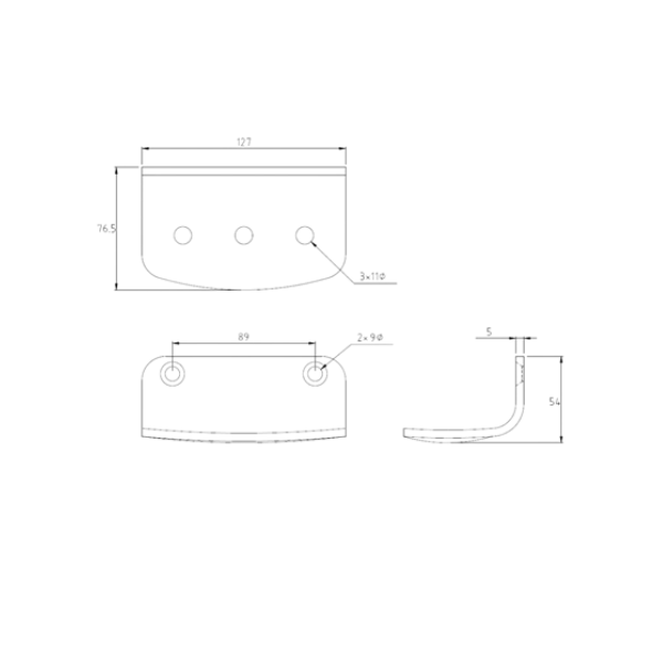 Soap Dish & Footrest Combo