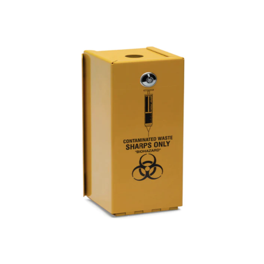 Yellow Armour Steel Syringe Disposal Unit SD2000