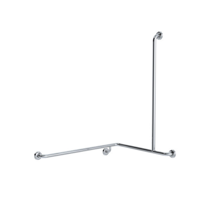 Clam Flange Corner Shower Grab Rail 760mm x 1000mm x 1100mm