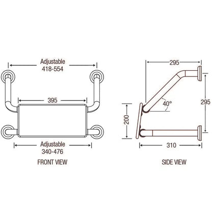 Wall Mounted Toilet Backrest Aid